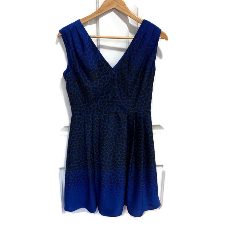 Ann Taylor Loft Blue Ombre Sleeveless Dress Sz 4